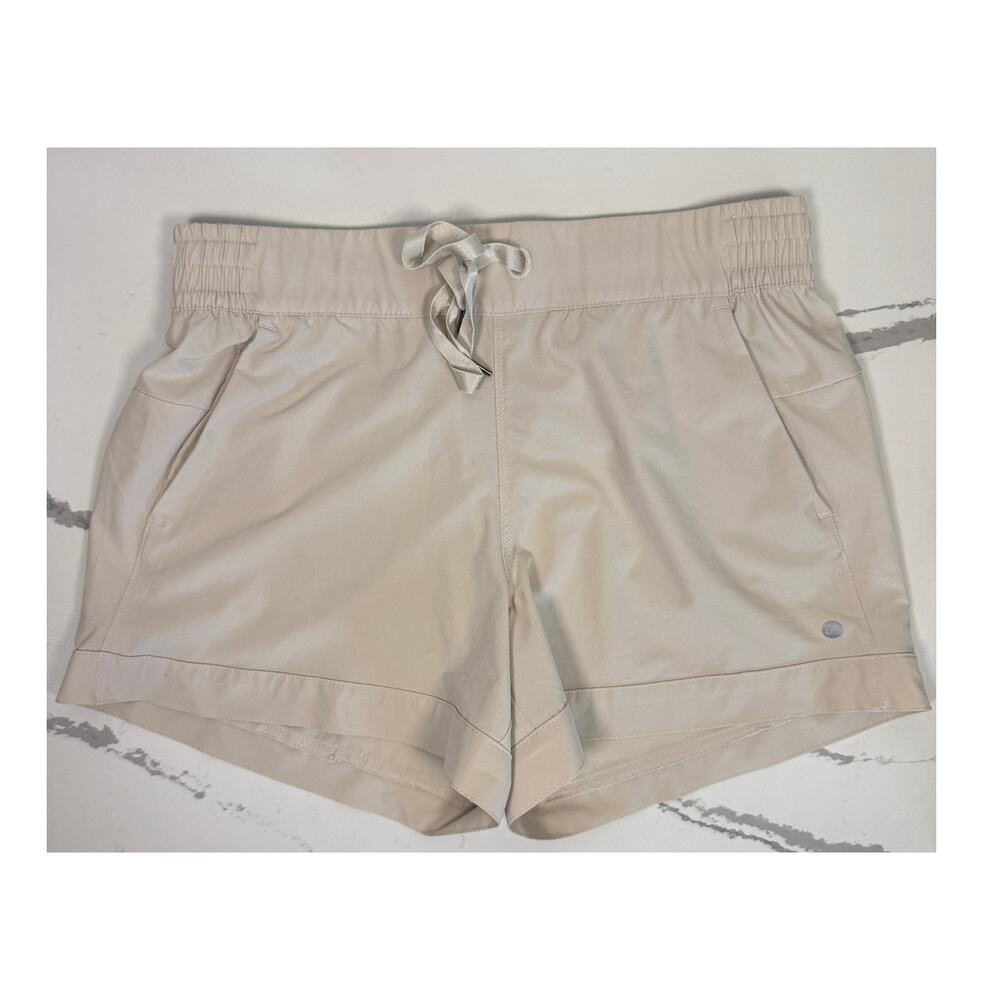 UNPRO Women’s Lightweight 4" Shorts Athleisure Causal Running Size Medium Beige
